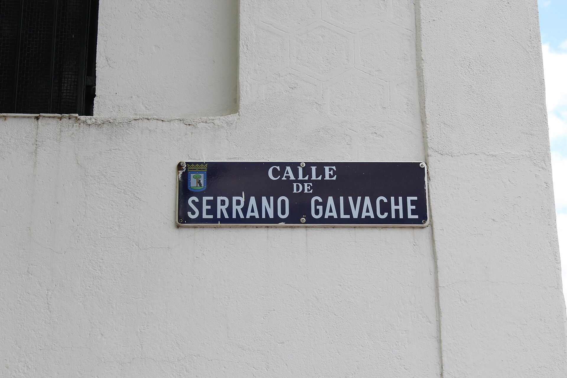 Placa de calle de Chamartín en azulejo